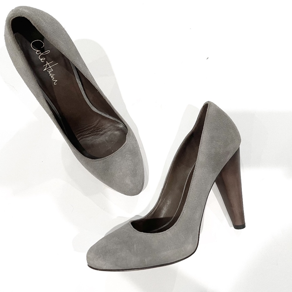 Cole Haan grey suede pump sz 9